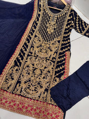 Pakistani designer chiffon salwar kameez design in 4 colours Clothing Traditional