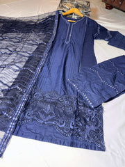 4 Colours MAYSA salwar kameez dress 3 piece Pakistani white embroidered wedding edt S-XL Womenswear