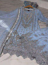 4 Colours BEKHUD Plazzo Kameez chiffon embroidered Pakistani design S-XI suits