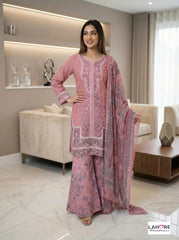 4 Colours ELLE Eid 26 new trending Sharara trousers embroidered kameez eid release on linen Pakistani Indian fashion