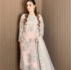 Romantic Lilly Fancy salwar Kameez design embellished Pakistani 3 piece suit
S-L