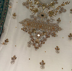 URSULA wedding Edt salwar kameez suit 3 piece Pakistani chiffon embroidered duppatta wedding edition