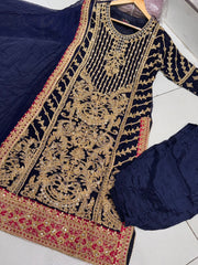 Pakistani designer chiffon salwar kameez design in 4 colours Clothing Traditional