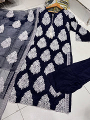 4 Colours SAANA Embroidered salwar kameez suit Pakistani suit sizes S-XL