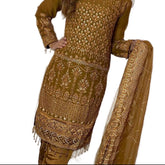 ISLA Chiffon Salwar kameez suit 3 piece Pakistani design fancy duppatta wedding edt S-XL