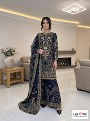 Wedding Edition 26 - SAJNI - MAYA - 7 Colours 2026 Wedding edition Heavy chiffon embroidered Pakistani designer Sharara suit S-XI suits (3403)
