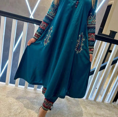 3 Colours NOIR 2 Piece casual pocket kameez suit Pakistani linen embroidered S-L