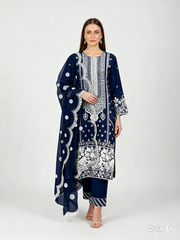 4 Colours EID 26 RIAD Eid 26 salwar kameez embroidered Pakistani design S-XI suits Womenswear Elegant Cotton Breathable