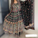 3 Colours KARMA MEHNDI Style Heavy Jacket Gown suit 3 piece Pakistani wedding edition S-L Womenswear