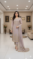 4 Colours HAJAR salwar Kameez chiffon embroidered Pakistani design S-XI suits