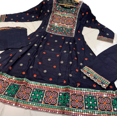 4 Colours HIBA dress suit 3 piece Pakistani linen embroidered Dupatta sequins S-XL