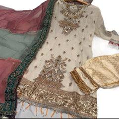 URSULA wedding Edt salwar kameez suit 3 piece Pakistani chiffon embroidered duppatta wedding edition