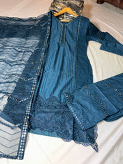 4 Colours MAYSA salwar kameez dress 3 piece Pakistani white embroidered wedding edt S-XL Womenswear