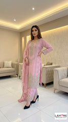 4 Colours EID 26 KYRA Plazzo Kameez chiffon embroidered Pakistani design S-XI suits