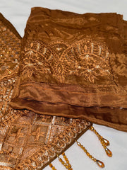 ISLA Chiffon Salwar kameez suit 3 piece Pakistani design fancy duppatta wedding edt S-XL