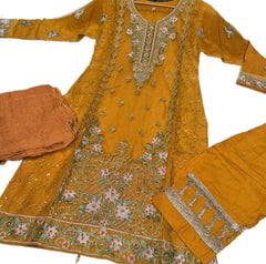 4 Colours AMELIA salwar kameez suit 3 piece
Pakistani Chiffon embroidered Dupatta sequins S-XL