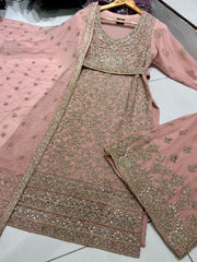 AMIRAH Wedding EDT 24 Chiffon Plazzo design in 6 colours Womenswear