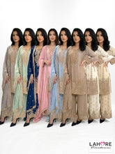 8AAT RANG Pakistani Palazzo Kameez chiffon embroidered Pakistani design S-XI suits