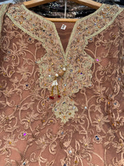 KIRAN Salwar Kameez suit 3 piece Pakistani embroidered work embellished fancy dupatta S-L