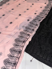 3 Colours EVAA Embroidered salwar kameez suit
3 piece Pakistani colour contrasting chiffon