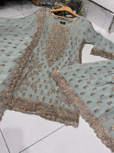 4 Colours SAHANA Shararah Kameez chiffon embroidered Pakistani design S-XI suits