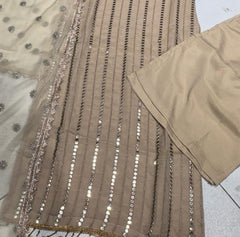 2 Colours XEENA Salwar kameez suit 3 piece Pakistani embroidered chiffon duppatta semi fancy