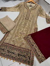 MEHNDI Style Pakistani designer Plazzo suit coming In 5 lovely colours