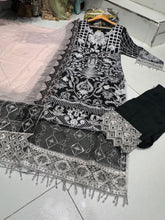 3 Colours LAILA salwar kameez dress 3 piece Pakistani chiffon embroidered wedding edt S-XL