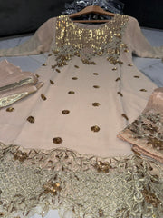 4 Colours VIVIAN salwar kameez suit 3 piece
Pakistani Chiffon embroidered Dupatta sequins S-XL