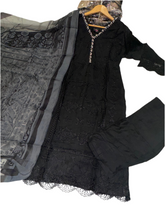 5 Colours LUBSA Embroidered Pakistani salwar kameez design with fancy neckline S-XL