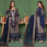 Wedding Edition 26 SAJNI 337 - Black - 2026 Wedding edition Heavy chiffon embroidered Pakistani designer Palazzo kameez suit S-XI suits