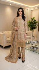 Wedding Edition 26 SAJNI 3588 - BEIGE - 2026 Wedding edition Heavy chiffon embroidered Pakistani designer Salwar Kameez suit S-XI suits