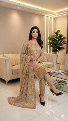 Wedding Edition 26 SAJNI 3588 - BEIGE - 2026 Wedding edition Heavy chiffon embroidered Pakistani designer Salwar Kameez suit S-XI suits