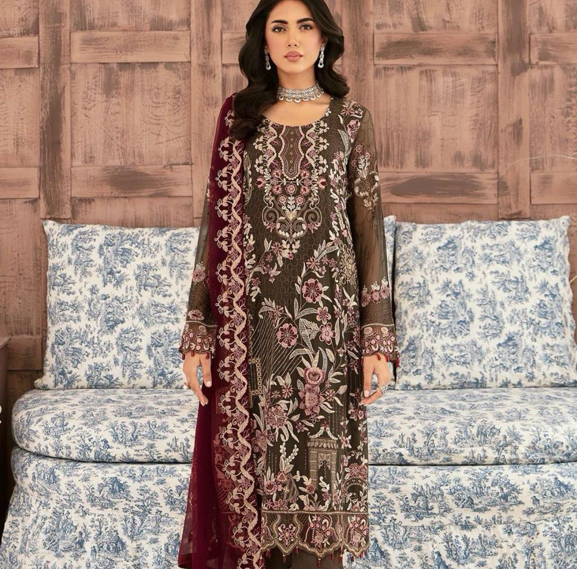 F-2604 - Readymade - Ramsha Chiffon Collection Vol 26 2024 Womenswear