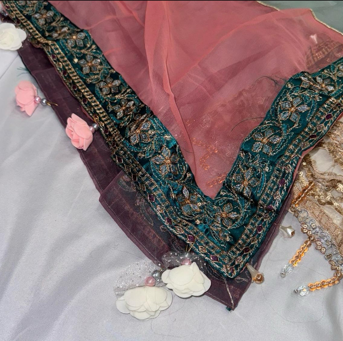 URSULA wedding Edt salwar kameez suit 3 piece Pakistani chiffon embroidered duppatta wedding edition