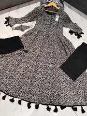 SAFA Modest long dress suit 4 piece design matching face mask duppatta casual S-XL