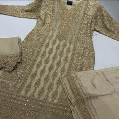 4 lovely colours SAHARA Pakistani designer Plazzo suit wedding edition 24