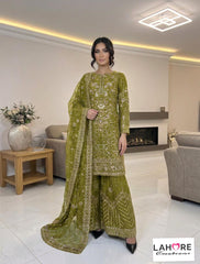 Wedding Edition 26 - SAJNI - MAYA - 7 Colours 2026 Wedding edition Heavy chiffon embroidered Pakistani designer Sharara suit S-XI suits (3403)