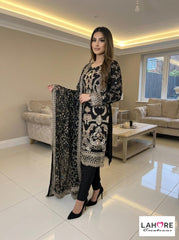 Wedding Edition 26 SAJNI 3533 - Black - 2026 Wedding edition Heavy chiffon embroidered Pakistani designer Salwar Kameez suit S-XI suits