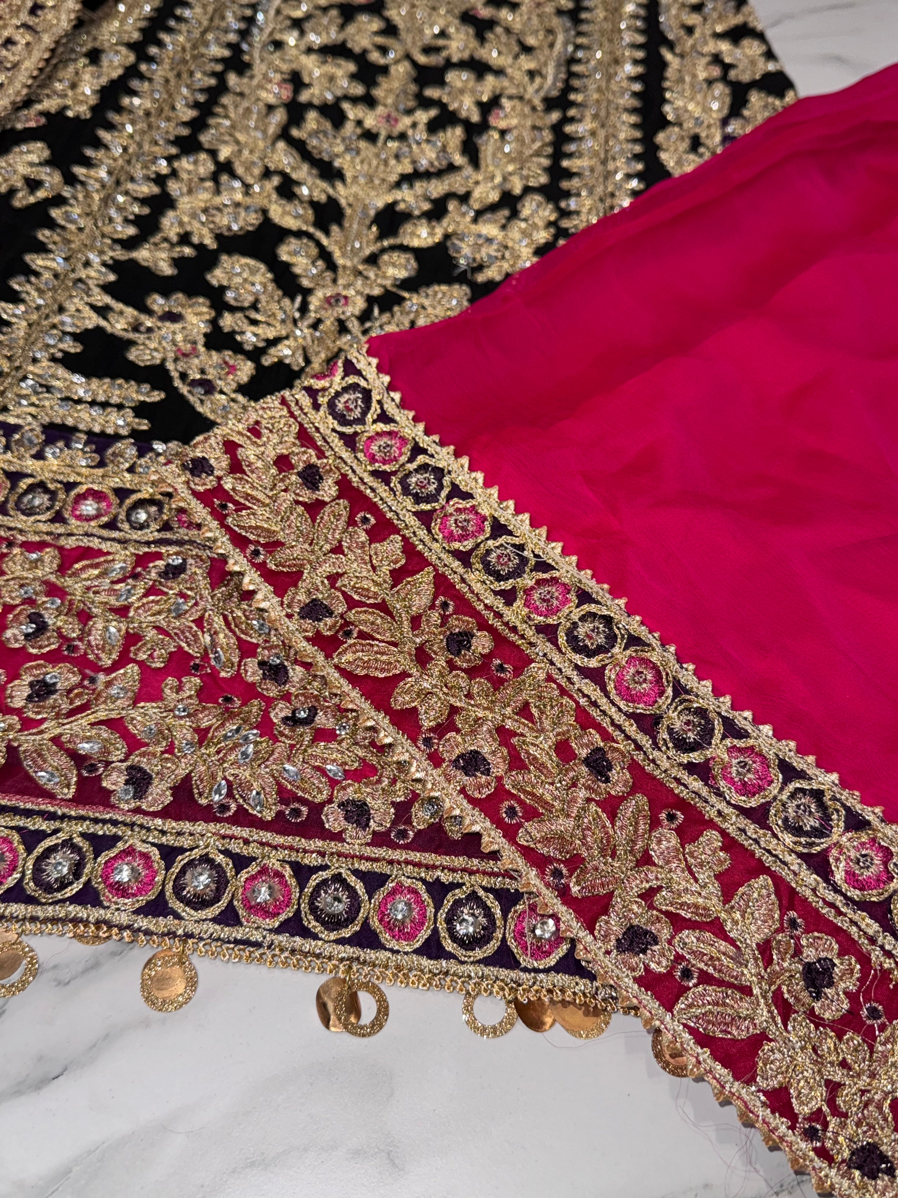 MEHNDI Style Pakistani designer Plazzo suit coming In 5 lovely colours