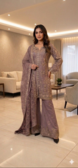 Wedding Edition 26 SAJNI - 3462 - 3 Colours 2026 Wedding edition Heavy chiffon embroidered Pakistani designer Palazzo suit S-XI suits