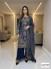Wedding Edition 26 SAJNI - NISA - 3 Colours 2026 Wedding edition Heavy chiffon embroidered Pakistani designer Sharara suit S-XI suits (3394)