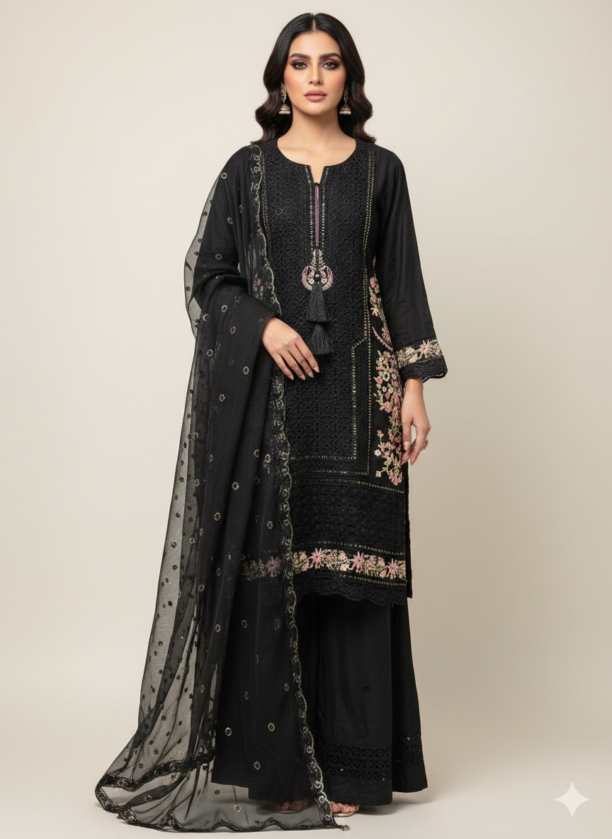 4 Colours NADIRA Embroidered salwar kameez suit Pakistani suit sizes S-XL