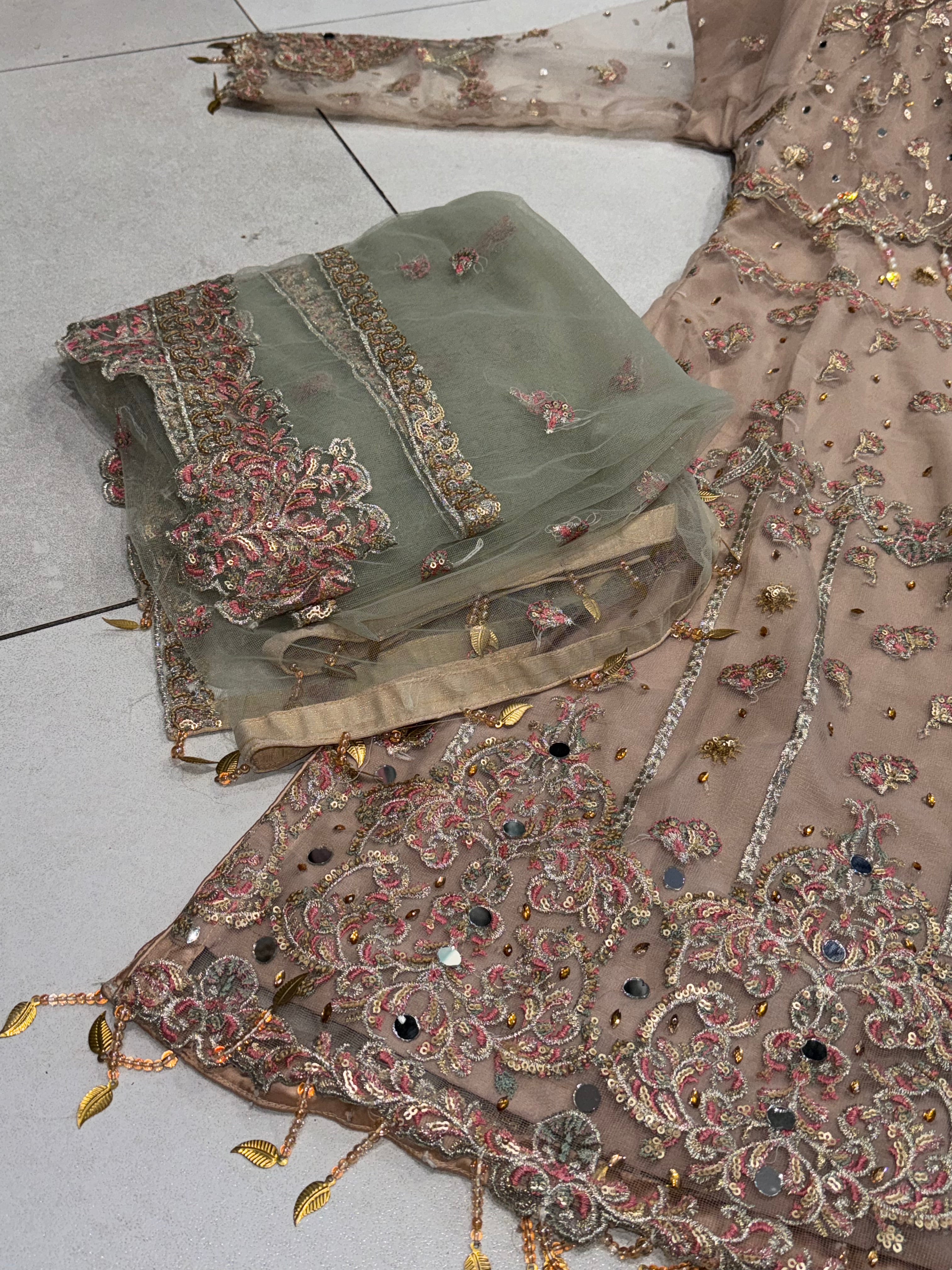 SELENA Shararah Kameez embroidery and embellishments Pakistani design S-XI suits