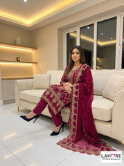 Wedding Edition 26 SAJNI 3360 - 2 Colours - 2026 Wedding edition Heavy chiffon embroidered Pakistani Salwar kameez suit S-XI suits