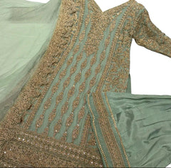 4 lovely colours SAHARA Pakistani designer Plazzo suit wedding edition 24