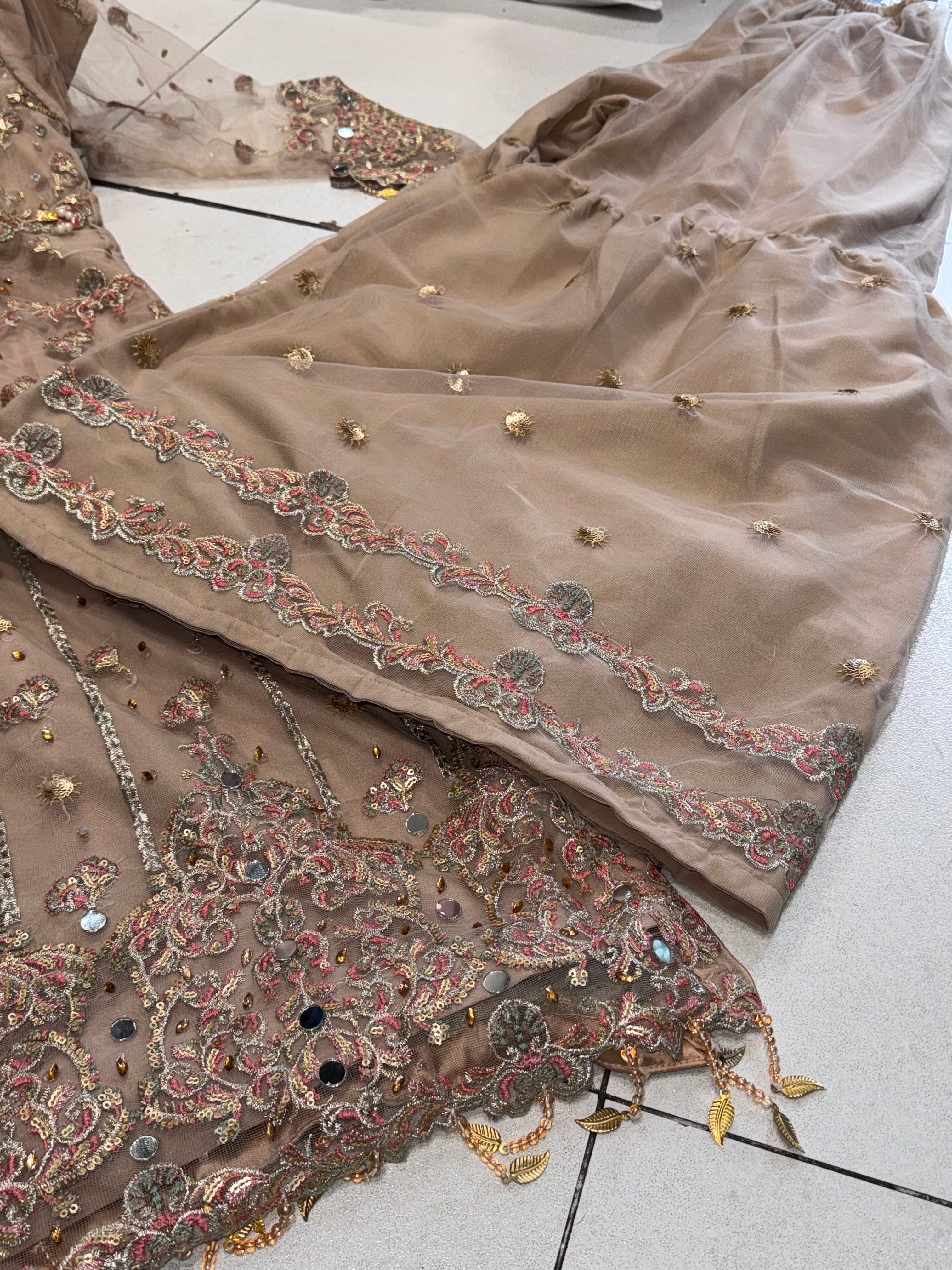 SELENA Shararah Kameez embroidery and embellishments Pakistani design S-XI suits