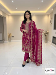Wedding Edition 26 SAJNI 3360 - 2 Colours - 2026 Wedding edition Heavy chiffon embroidered Pakistani Salwar kameez suit S-XI suits