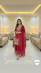 6 Colours BEKHUD Plazzo Kameez chiffon embroidered Pakistani design S-XI suits