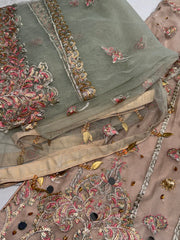 SELENA Shararah Kameez embroidery and embellishments Pakistani design S-XI suits
